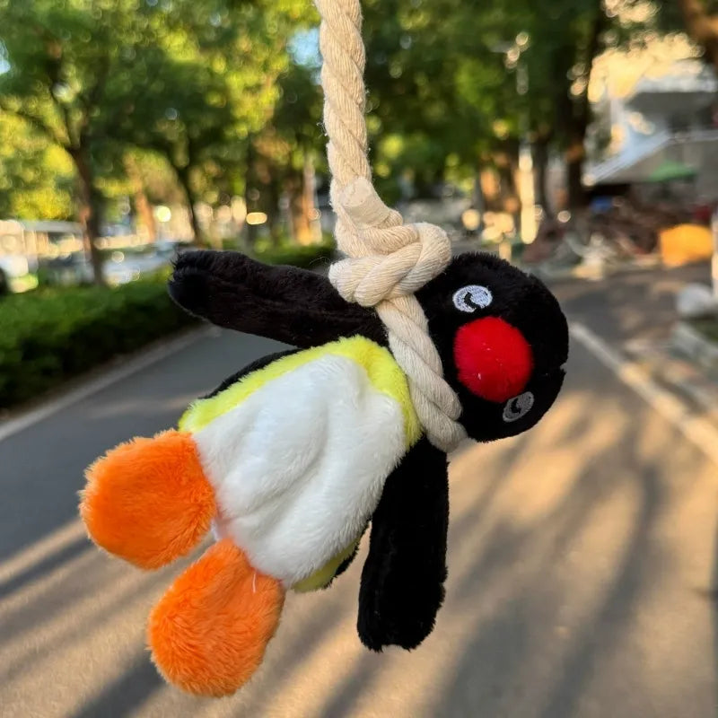 Hanging Noose Pingu Plush Keychain
