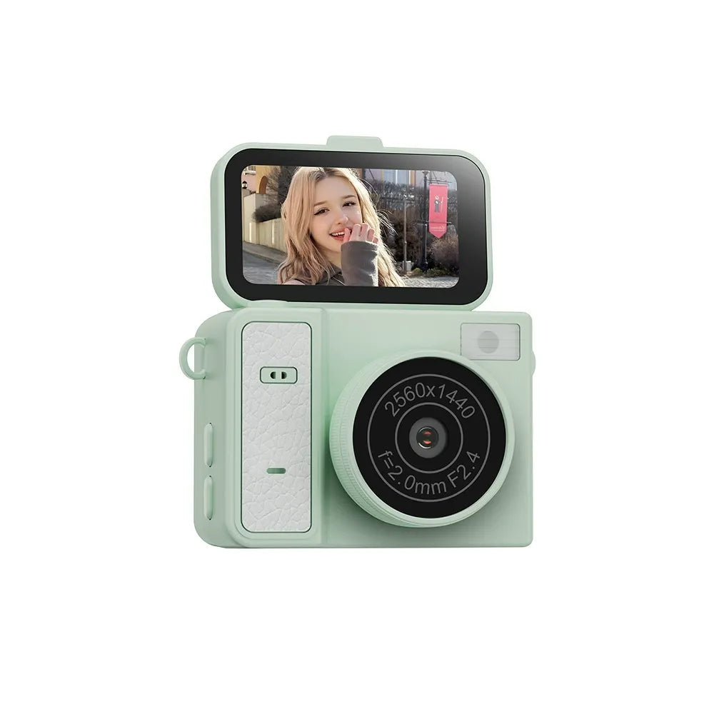Retro Mini 4K Flip-Screen Camera
