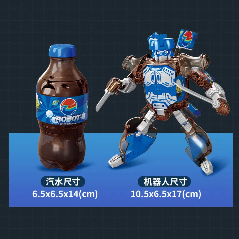 Canned Drink Robot Transformers Figurines (17 cm)