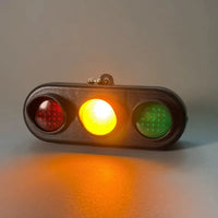 Interactive Traffic Signal Sound & LED Keychain