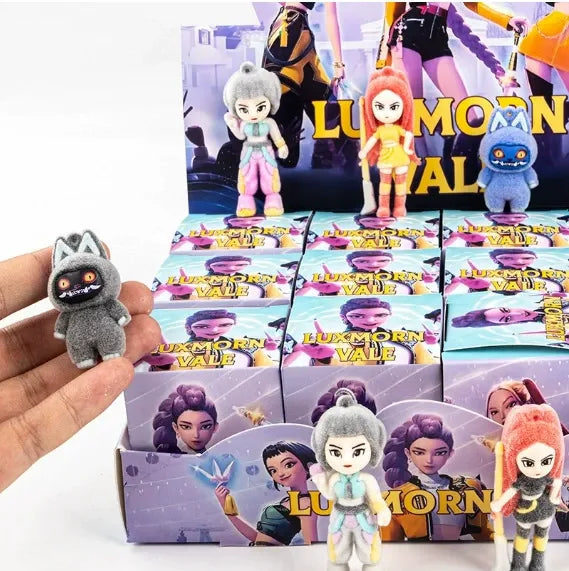 K-Pop Demon Hunters Group Flocked Keychain