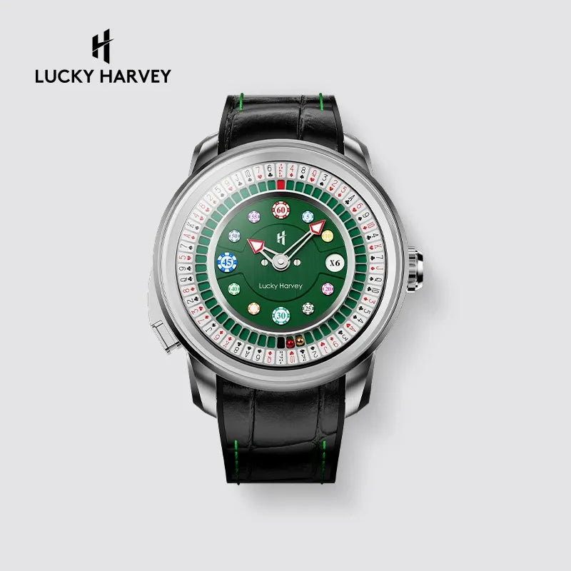 Lucky Harvey Player Series Poker Roulette Mechanical Watch