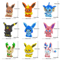 Eevee Evolutions 3D Elemental Micro Building Blocks