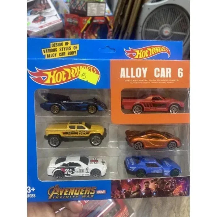 Hot Wheelz AVNGRS Themed Cars (Set of 6)