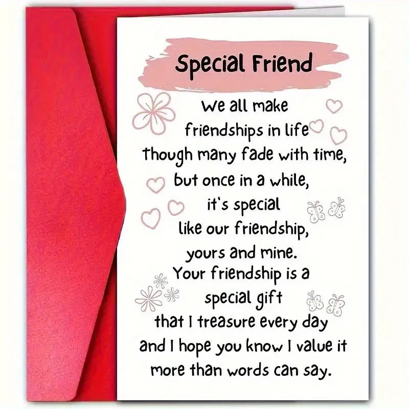 Special Friend Poetic Friendship Appreciation Card