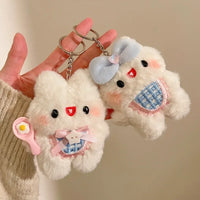 Fluff Force Rabbit Plush Keychain