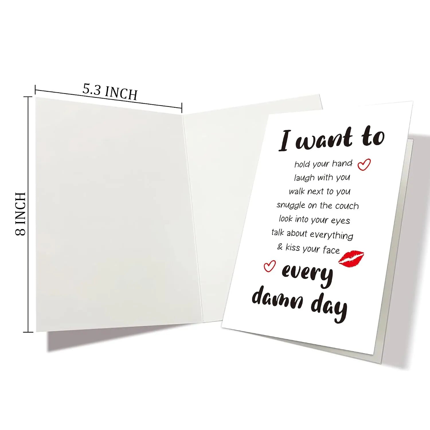 I Want To Every Damn Day Romantic Relationship Card