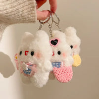 Fluff Force Rabbit Plush Keychain