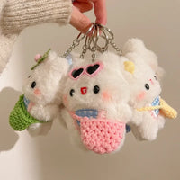 Fluff Force Rabbit Plush Keychain