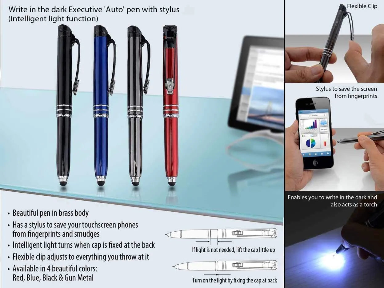 Midnight Executive 3-in-1 Stylus Pen