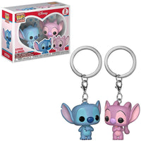 Funko POP Stitch & Angel Couple Keychain