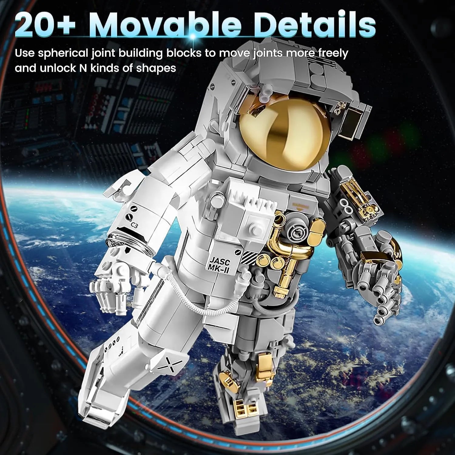 Stellar Mechanical Spaceman Building Blocks (988 pics)