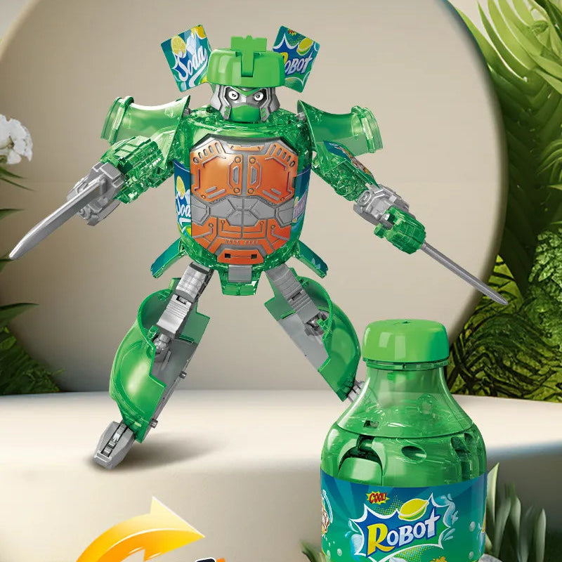 Canned Drink Robot Transformers Figurines (17 cm)
