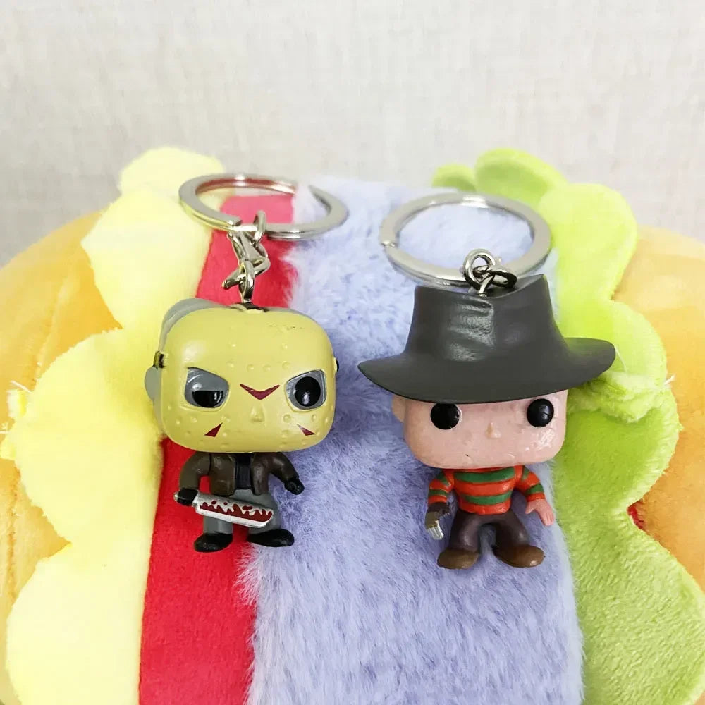 Funko POP Killer Jason & Freddy Keychain