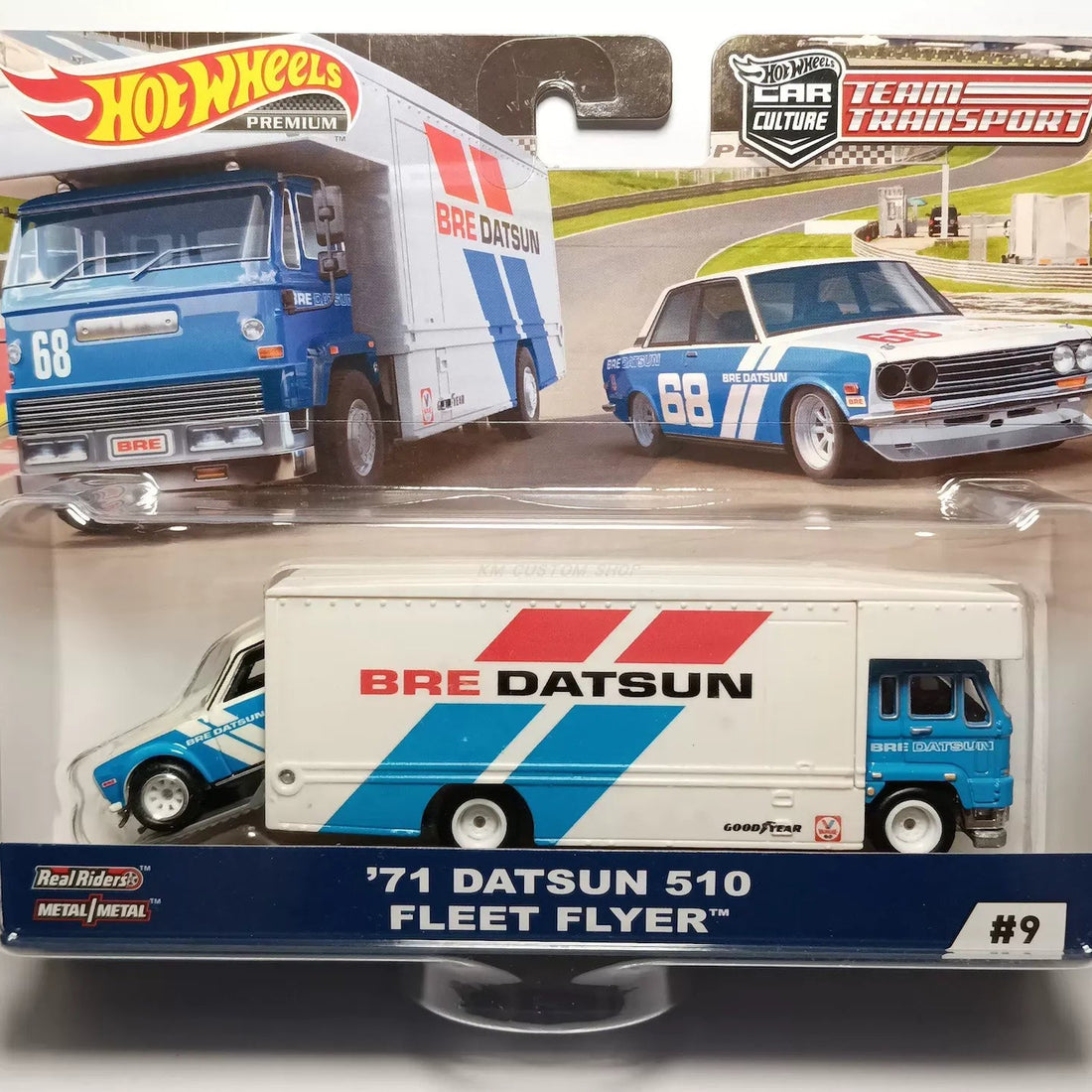 Hot Wheels '71 Datsun 510 & Fleet Flyer Die-Cast
