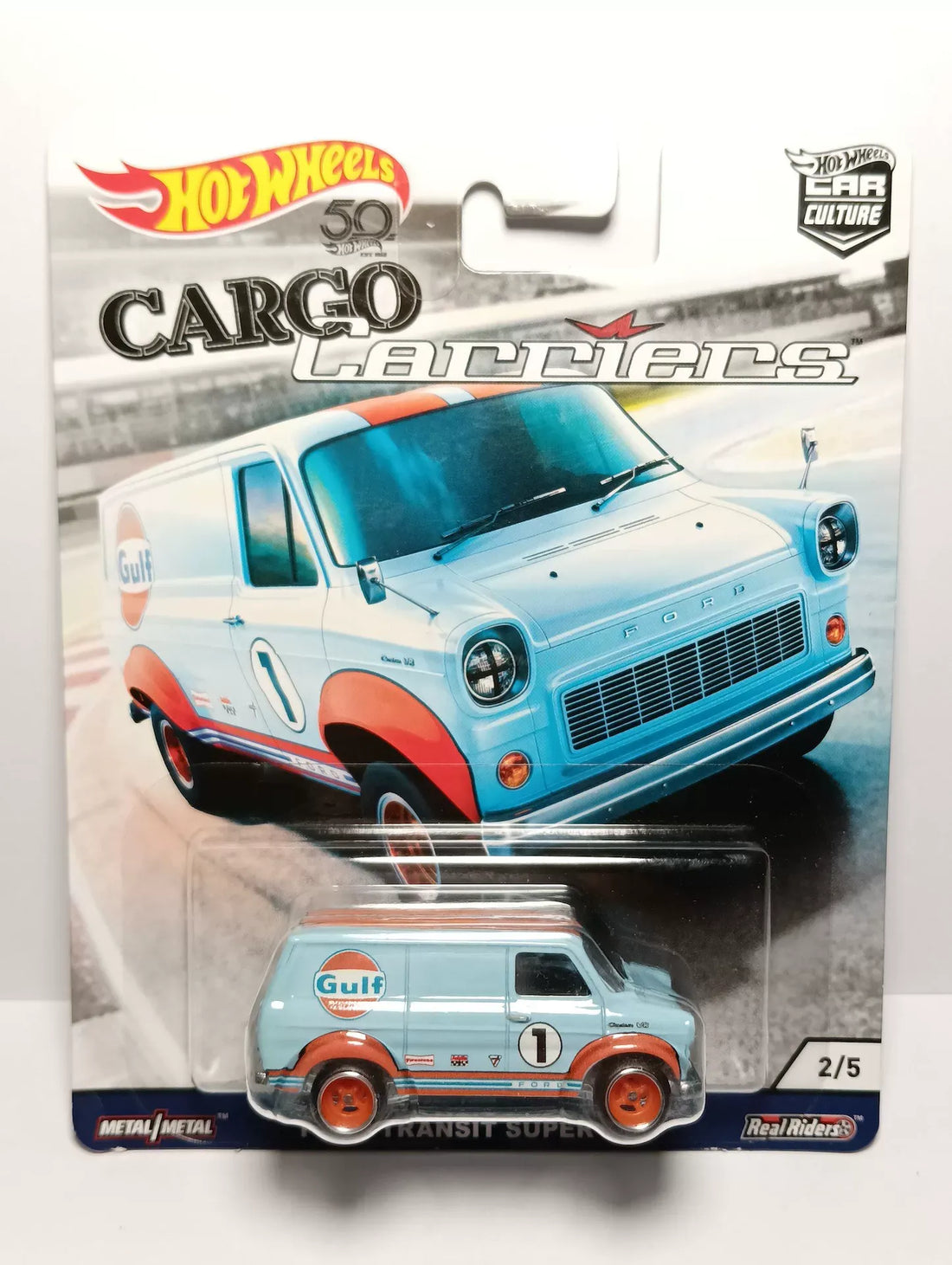Hot Wheels Cargo Carriers Ford Transit Supervan Die-Cast