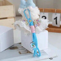 West Highland Puppy Charm Plush Keychain