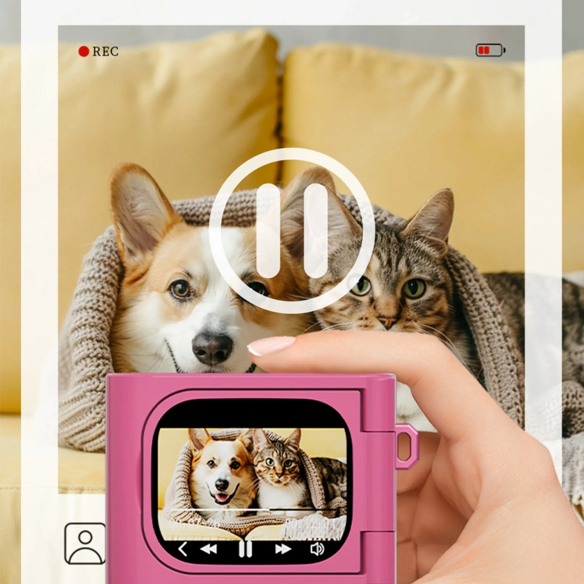 DZNY DK-50DV 2-in-1 Camera & Earbuds