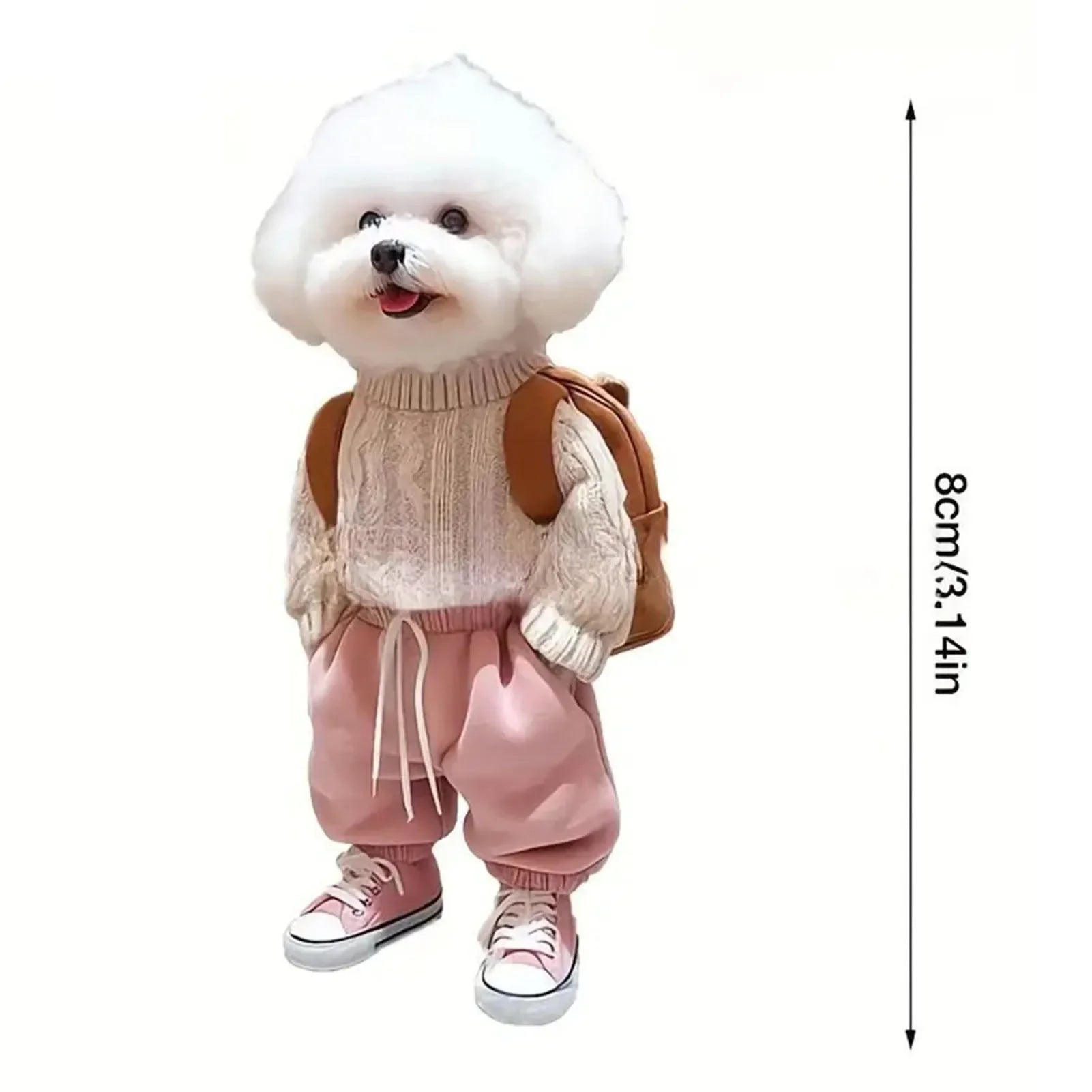 Cool Campus Puppy Acrylic Keychain
