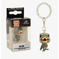 Funko POP Blue Velociraptor Keychain