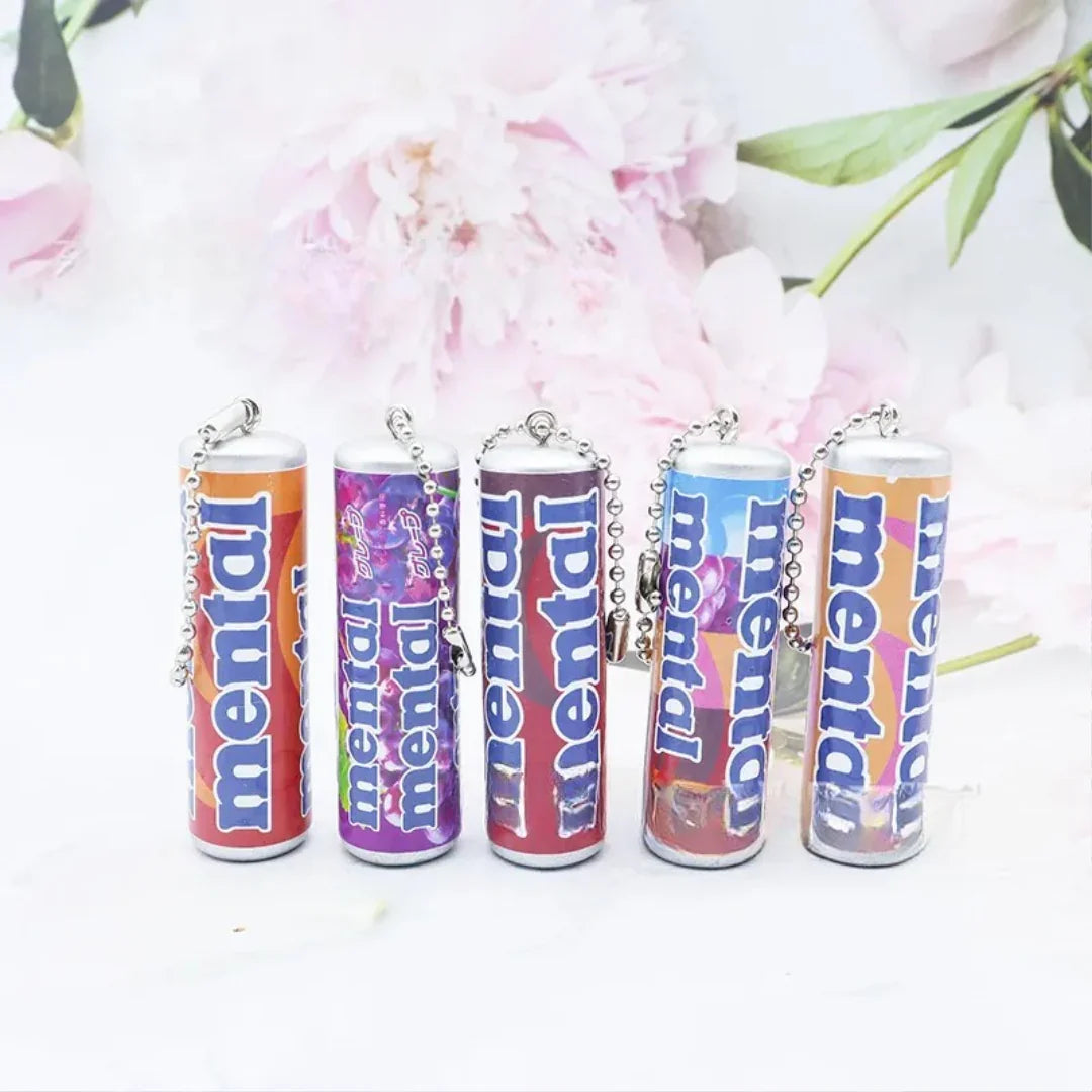 Mental Simulated Mint Packet Keychain