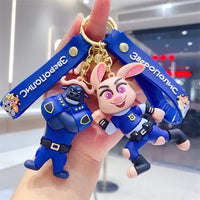 Zootopia 3D Silicone Figure Wristlet Keychain