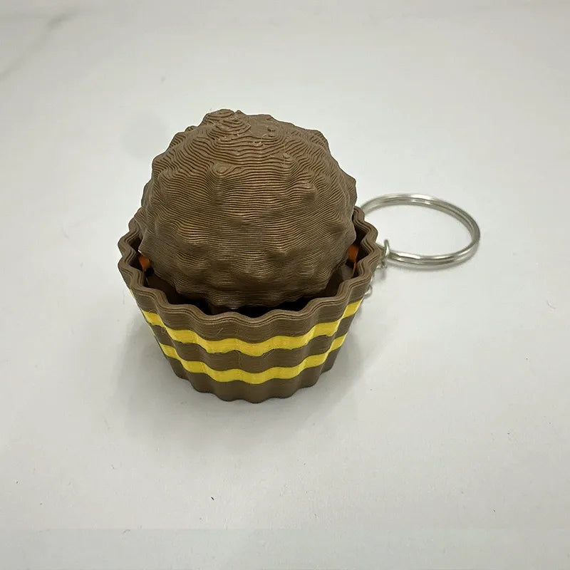Rocher Truffle Tactile Desk Clicker Fidget Keychain