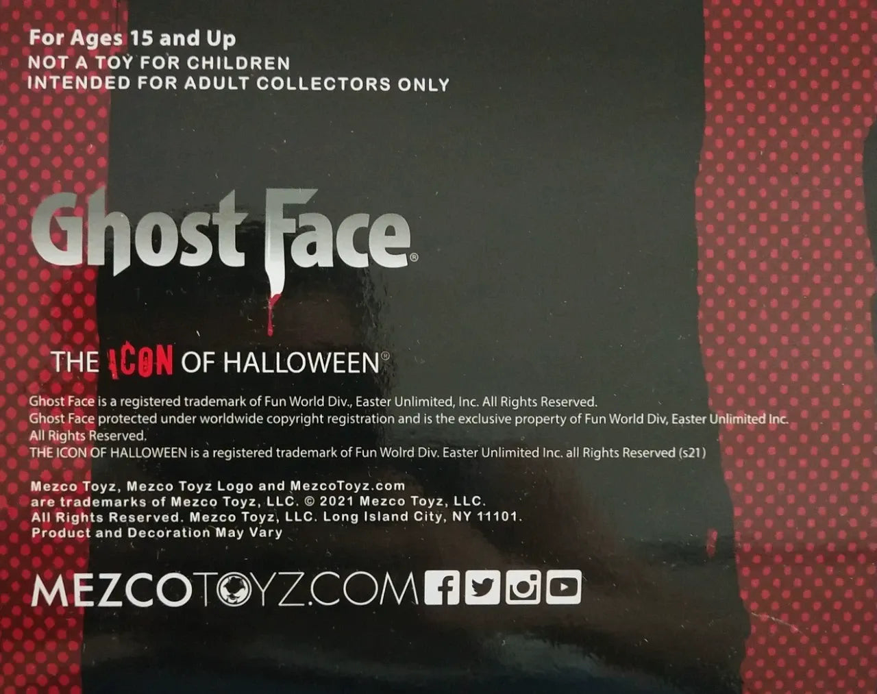 Mezco Toys Scream Ghost Face Luxury Roto Figure