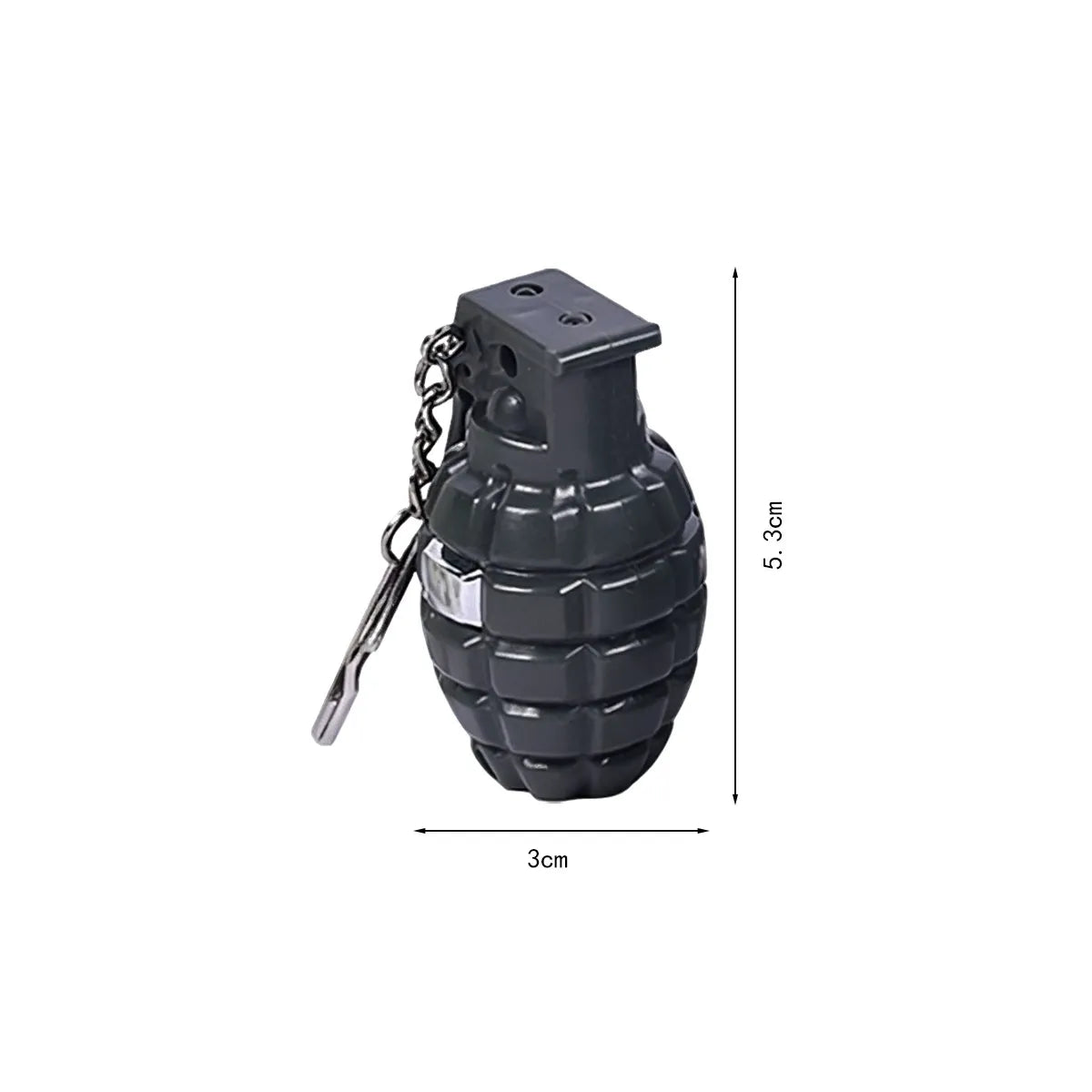 Tactical Grenade 2-in-1 LED Prank Shock Keychain