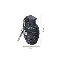 Tactical Grenade 2-in-1 LED Prank Shock Keychain
