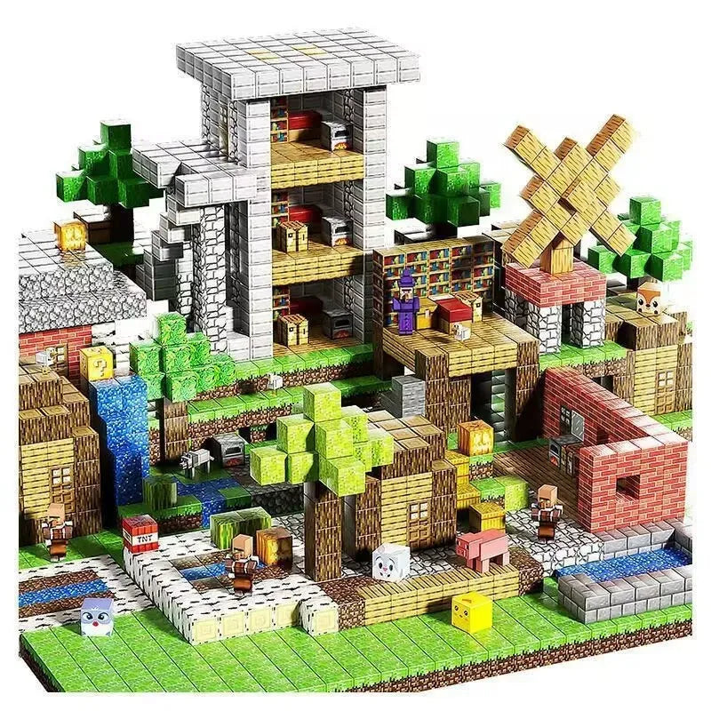 Mini Magnetic Pixel World Building Blocks