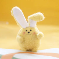 Fluffy Lop-Eared Bunny Plush Keychain