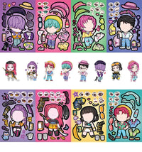 K-Pop Demon Hunters DIY Dress-Up Waterproof Sticker Pack