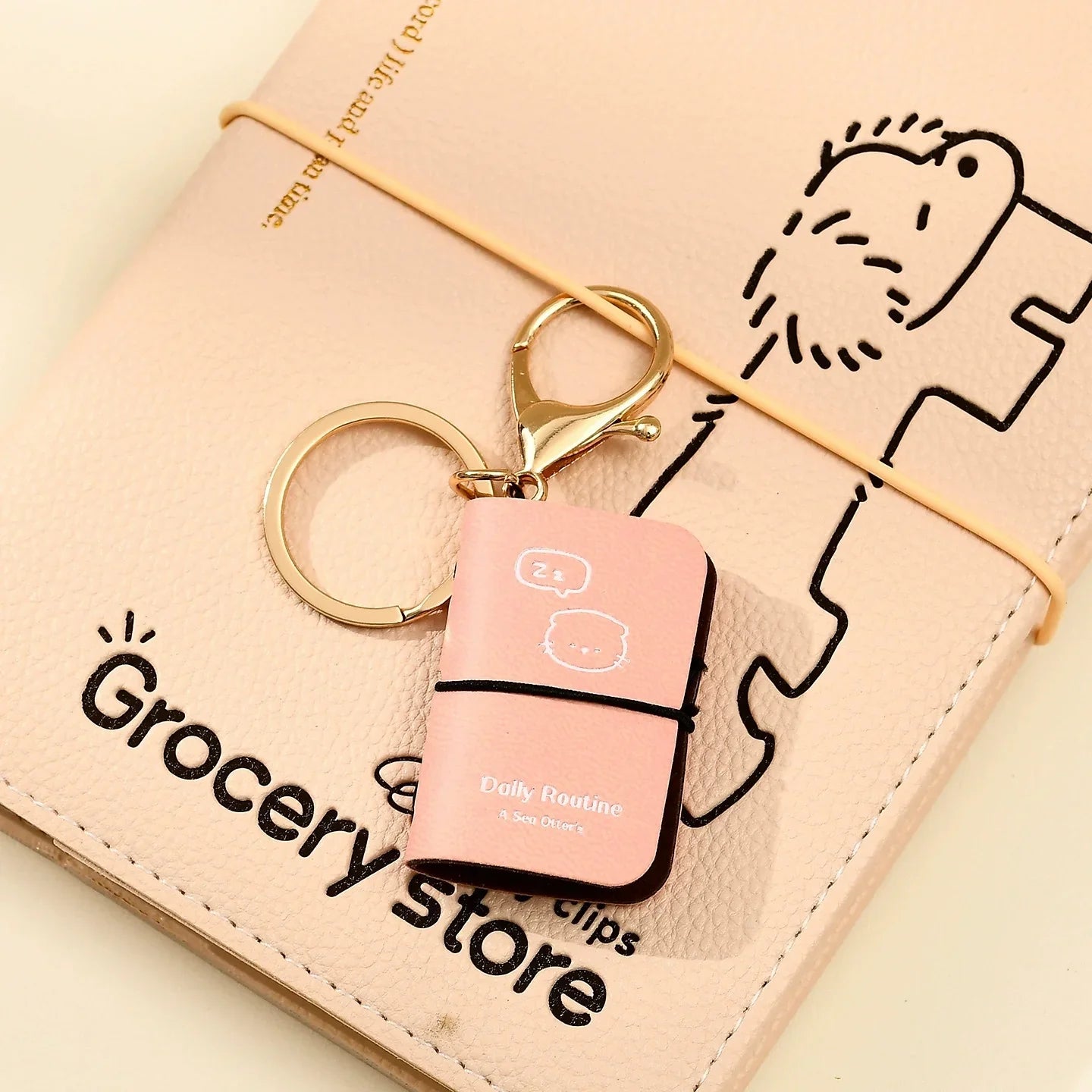 Kawaii Pocket Mini Journal Keychain