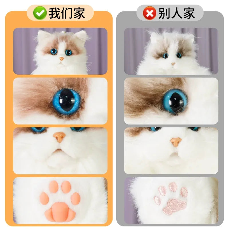 Bear Hugs Poseable Ragdoll Cat Plush Backpack