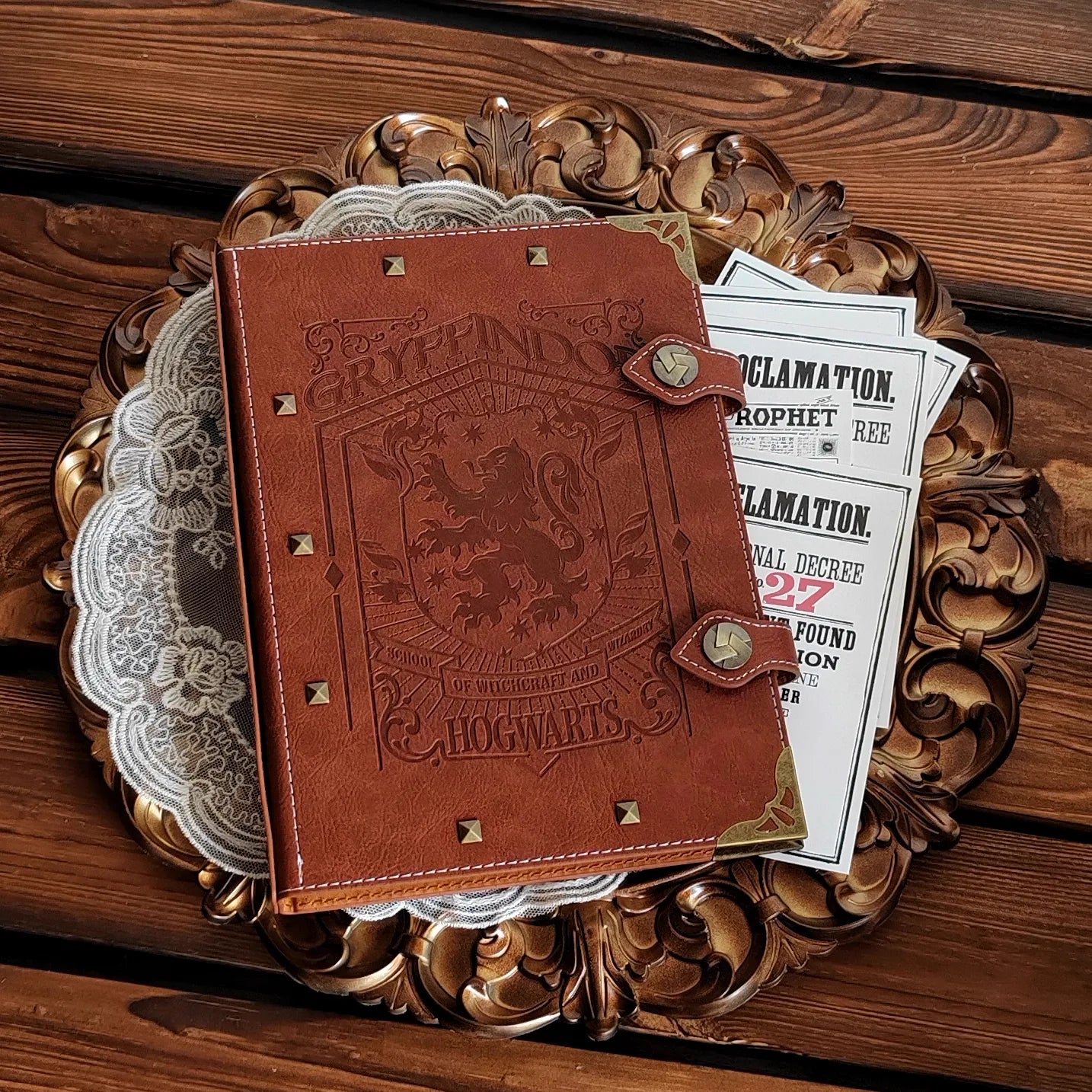 HP House Tales Leather Bound A5 Planner