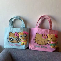 Tropical Tan Hello Kitty Vacation Canvas Tote