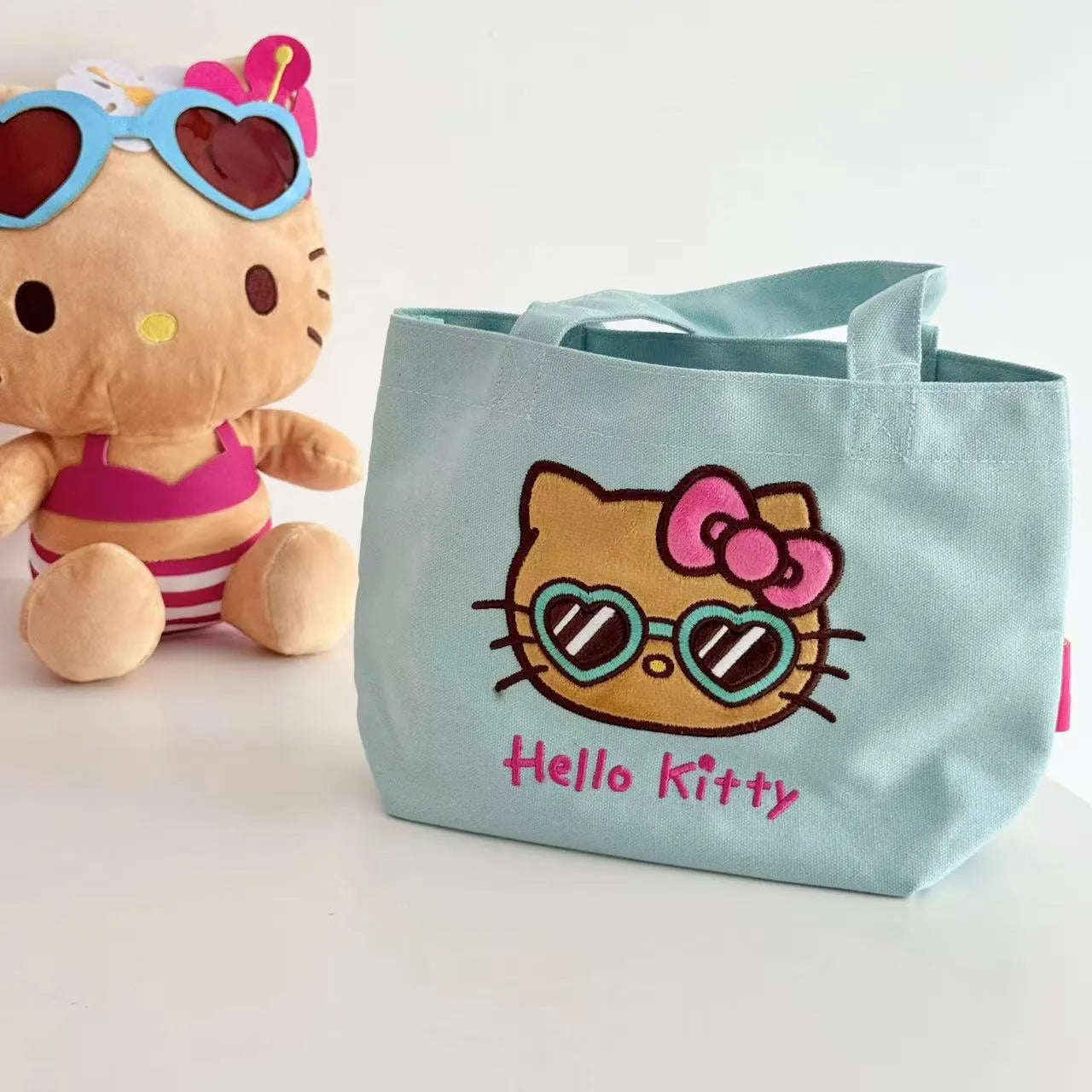 Tropical Tan Hello Kitty Vacation Canvas Tote