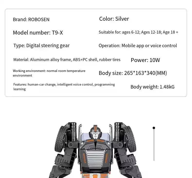 Robosen T9-X Interstellar Agent Robot (34 cm)