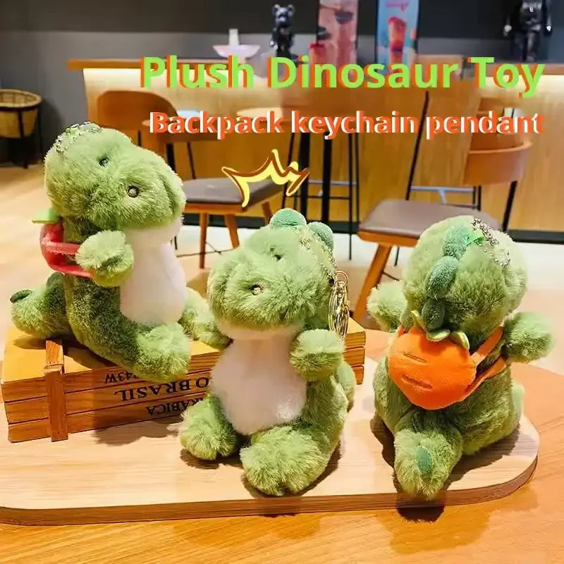 Dinosaur Fruit Bag Plush Keychain