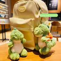 Dinosaur Fruit Bag Plush Keychain