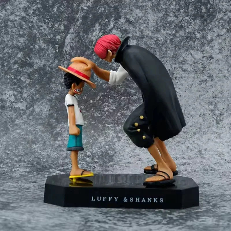 Luffy and Shanks Hat Gift Figurine (19 cm)