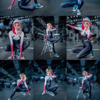 Spider Gwen Anime Full Body Costume