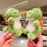 Dinosaur Fruit Bag Plush Keychain