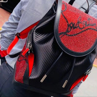 ChrisLB Explorafunk Spiked Calfskin Backpack