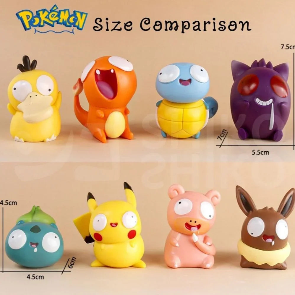 Pokimoen Chibi Q Version Mini Figurines
