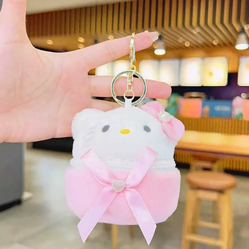 Sanliou Blushing Bow Purse Keychain