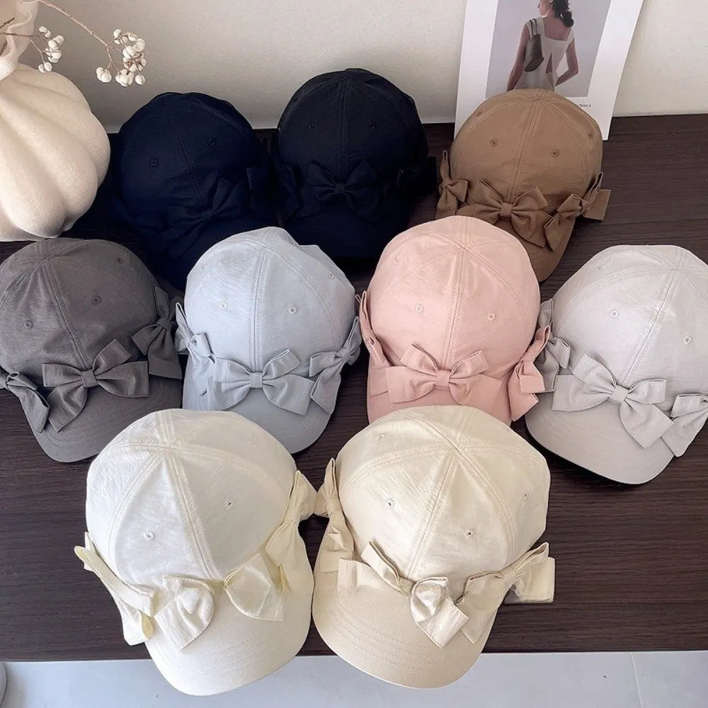 MOBANINA Bow Laced Breathable Baseball Cap