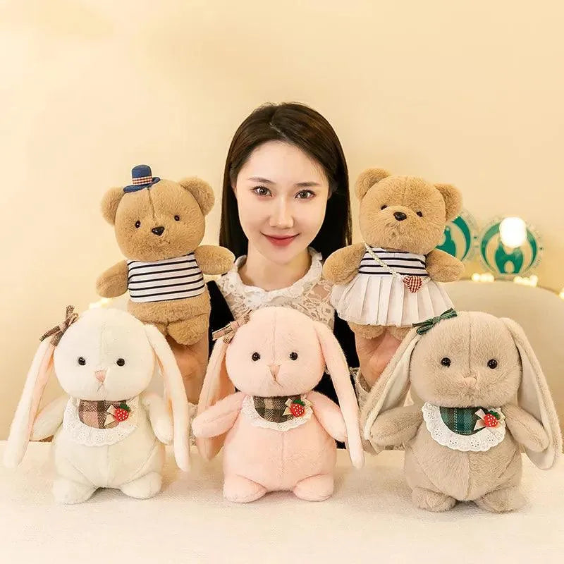 Ingbit Rabbit and Bitbear Plushies (25 cm) - Bear Hugs