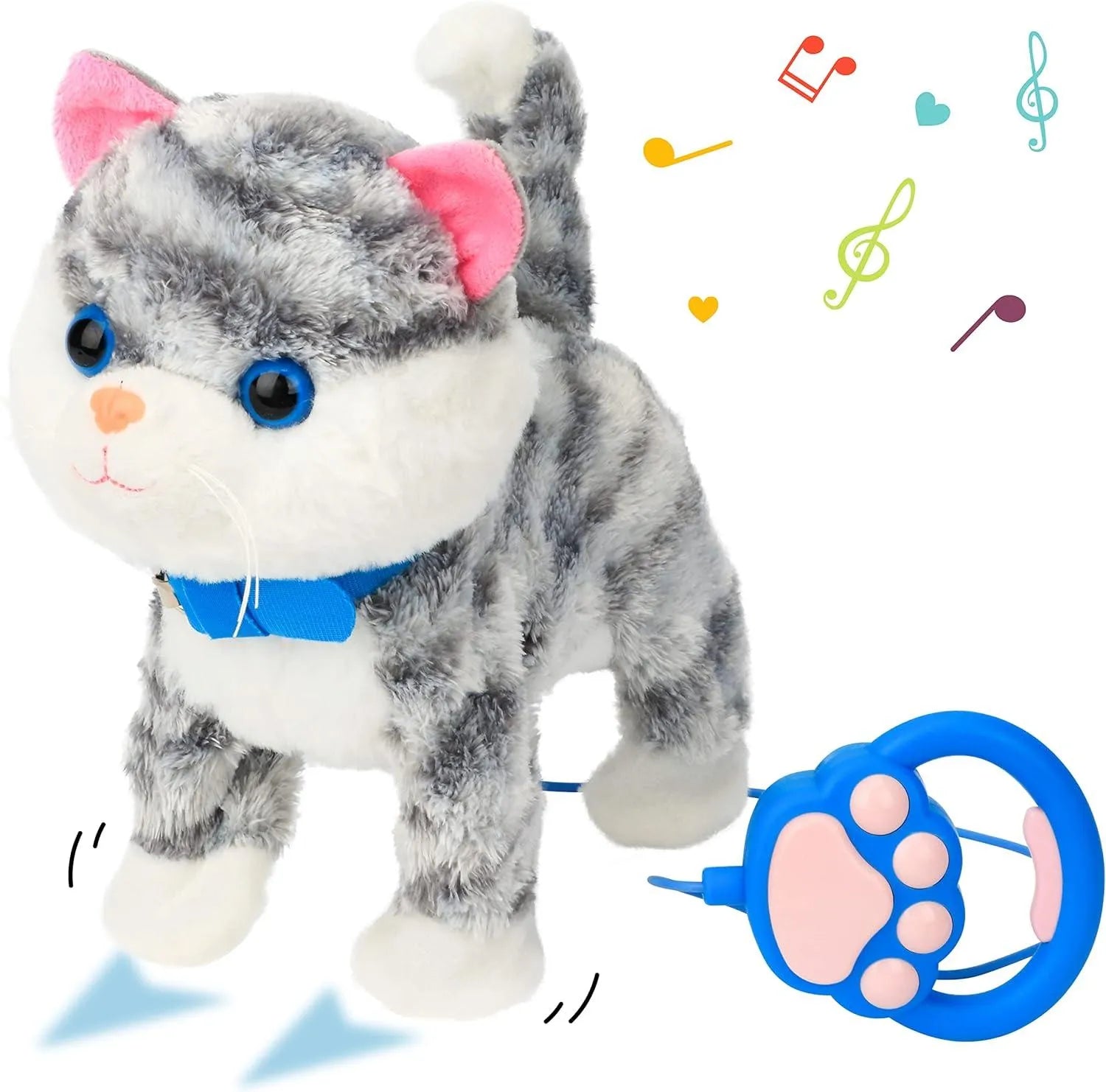 Interactive Musical Kitty with Leash Remote - Bear Hugs